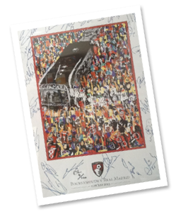 Limited Edition AFC Bournemouth Art by Cameron Hope